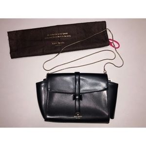 Kate Spade Black Leather - Gold Chain Purse